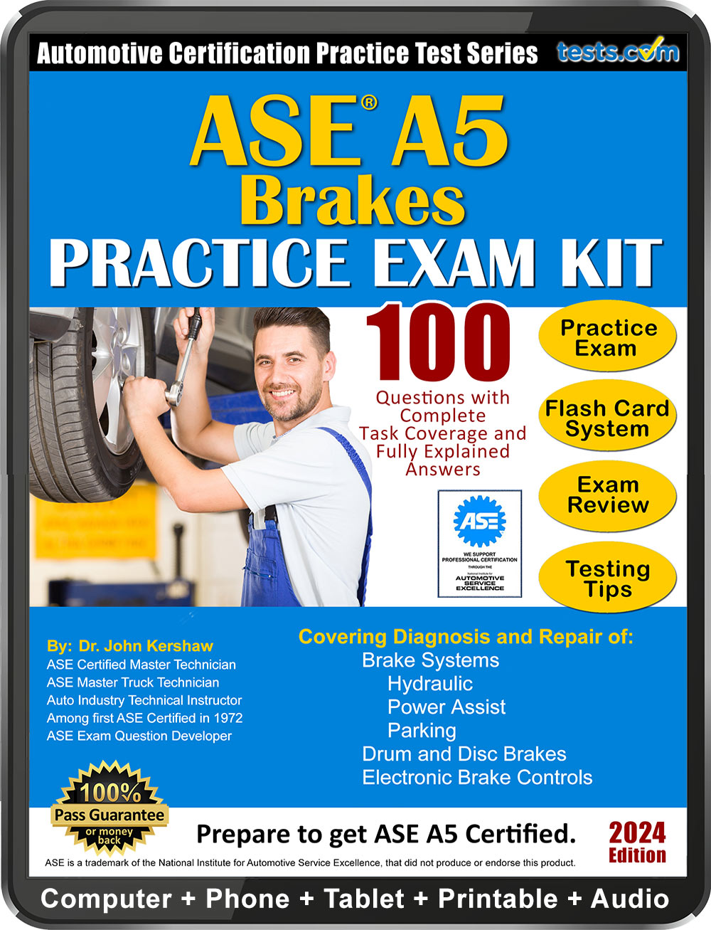 ASE A5 (Brakes) Practice Test Kit